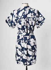 Robe courte bleu ICHI pour femme seconde vue