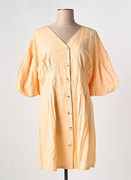 Robe courte col v orange VILA femme