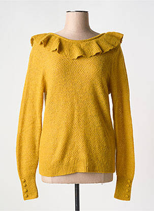 Pull col rond jaune ATELIER REVE femme