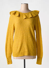Pull col rond jaune ATELIER REVE femme