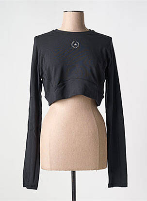 T-shirt col rond noir ADIDAS X STELLA MC CARTNEY femme