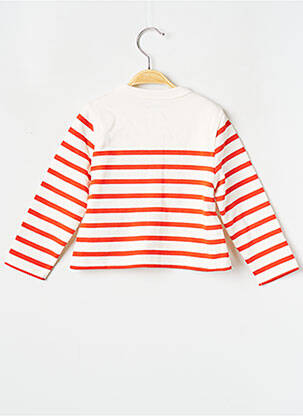 Gilet manches longues col rond rouge MAISON LABICHE fille