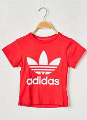 T-shirt rouge ADIDAS pour enfant seconde vue