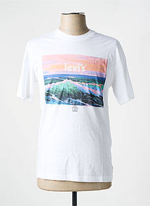 T-shirt col rond blanc LEVI'S homme