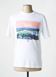 T-shirt col rond blanc LEVIS homme