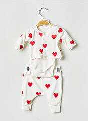 Ensemble pantalon blanc PETIT BATEAU pour fille seconde vue