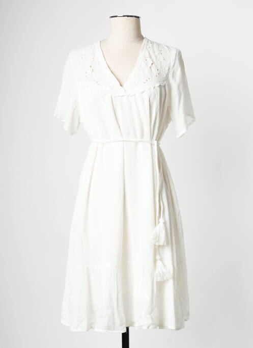 Robe courte blanc IKKS pour femme
