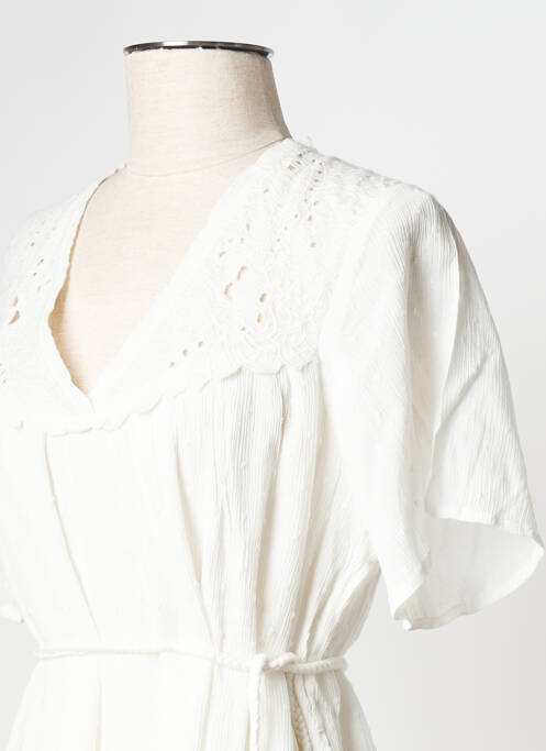 Robe courte blanc IKKS femme