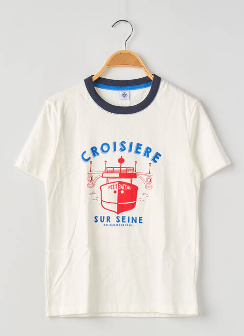 T-shirt blanc PETIT BATEAU pour garçon