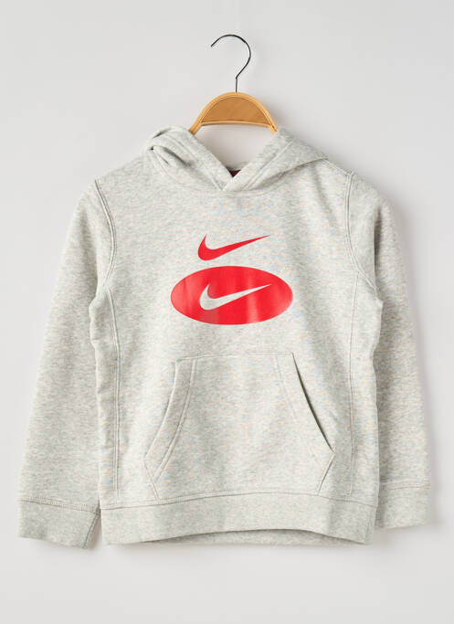 Sweat-shirt à capuche gris NIKE pour garçon