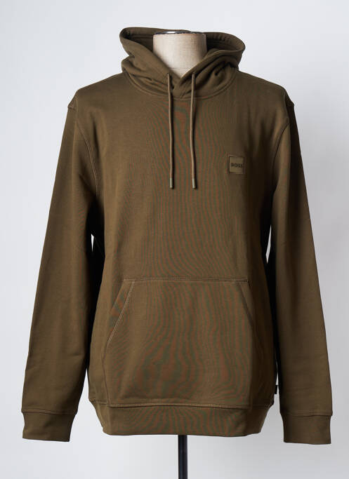 Sweat-shirt à capuche vert HUGO BOSS pour homme