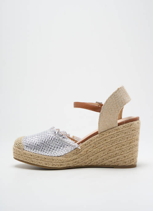 Sandales/Nu pieds argent VANESSA WU pour femme