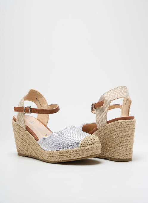 Sandales/Nu pieds argent VANESSA WU pour femme