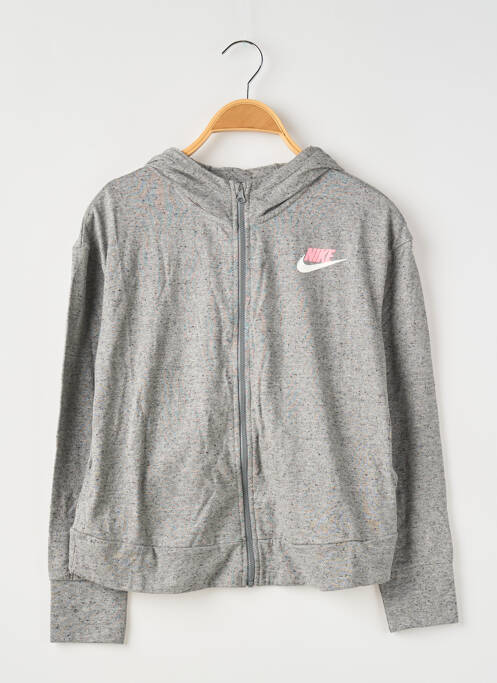 Veste casual gris NIKE pour fille