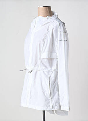 Imperméable col col montant blanc COLUMBIA femme