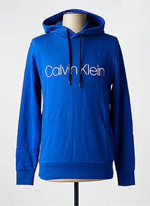 Sweat-shirt à capuche bleu CALVIN KLEIN homme