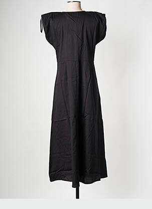 Robe longue col v noir THINKING MU femme