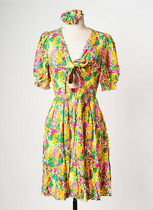 Robe courte col v blanc Y.A.S femme