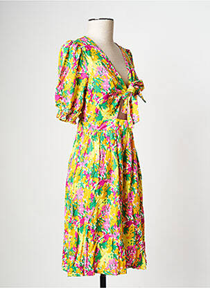 Robe courte col v blanc Y.A.S femme