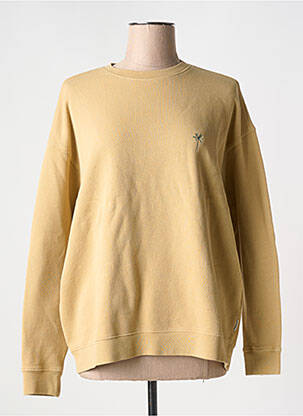 Sweat-shirt col rond beige NUDIE JEANS CO femme