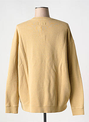 Sweat-shirt col rond beige NUDIE JEANS CO femme