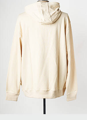 Sweat-shirt à capuche col rond beige QUIKSILVER homme