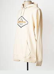Sweat-shirt à capuche beige QUIKSILVER pour homme seconde vue