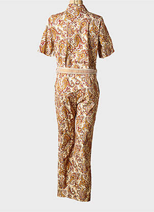 Combi-pantalon col v marron LA PETITE FRANCAISE femme