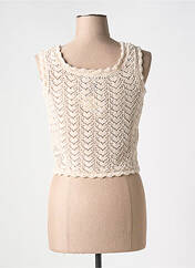 Gilet sans manche beige LA PETITE FRANCAISE pour femme seconde vue