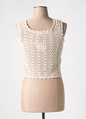 Gilet sans manche beige LA PETITE FRANCAISE femme