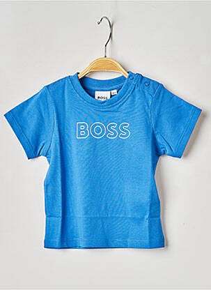 T-shirt col rond bleu HUGO BOSS garçon