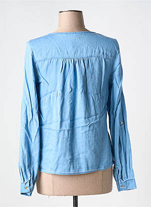 Top col v bleu VILA femme