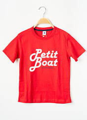 T-shirt rouge PETIT BATEAU pour garçon seconde vue