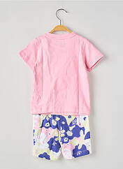Ensemble short rose ADIDAS pour fille seconde vue