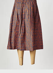 Jupe mi-longue orange LA FEE MARABOUTEE pour femme seconde vue