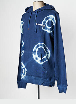 Sweat-shirt à capuche col rond bleu ELEMENT homme