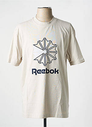 T-shirt col rond blanc REEBOK homme