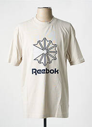 T-shirt col rond blanc REEBOK homme