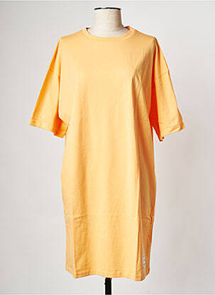 Robe courte col rond orange NA-KD femme