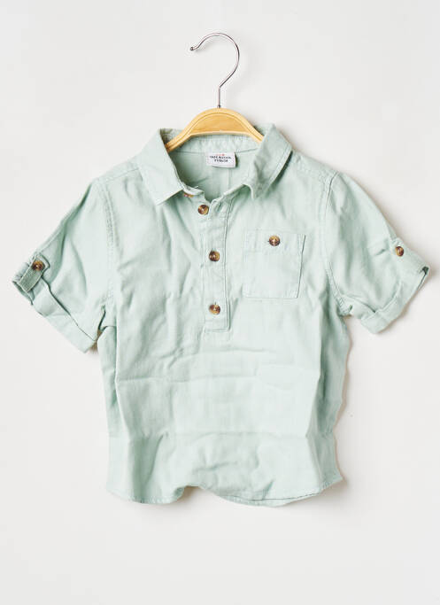 Chemise manches courtes bleu TAPE À L'OEIL pour garçon