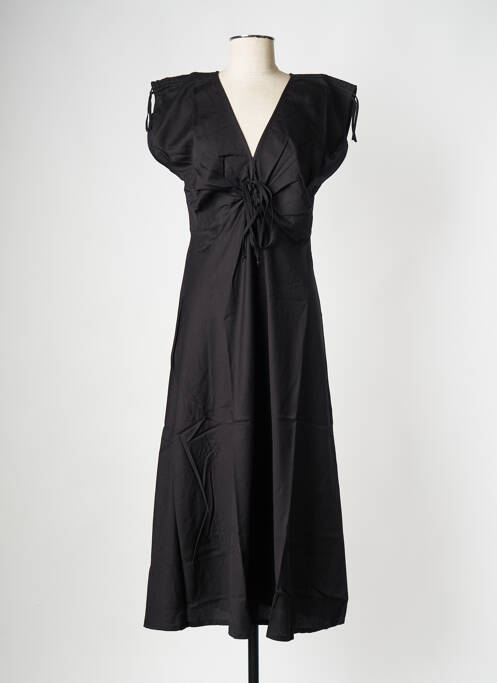 Robe longue noir THINKING MU pour femme