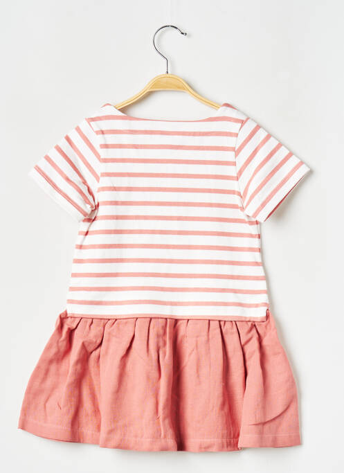 Robe mi-longue blanc PETIT BATEAU pour fille