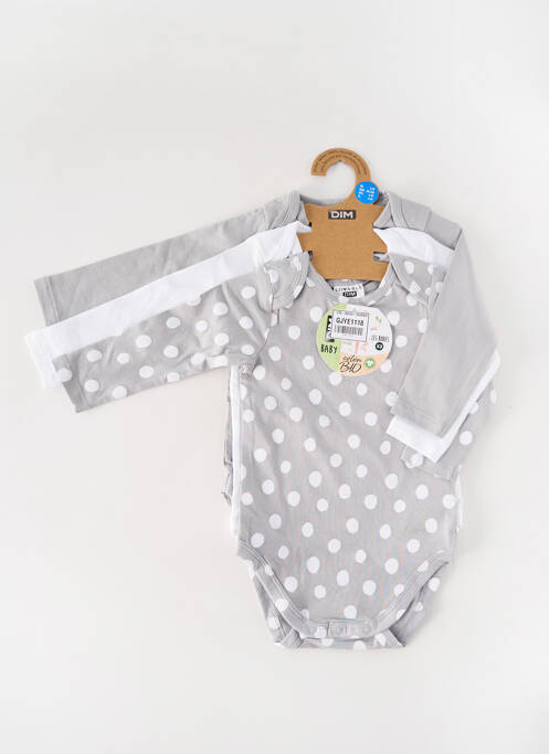 Body lingerie gris DIM pour enfant