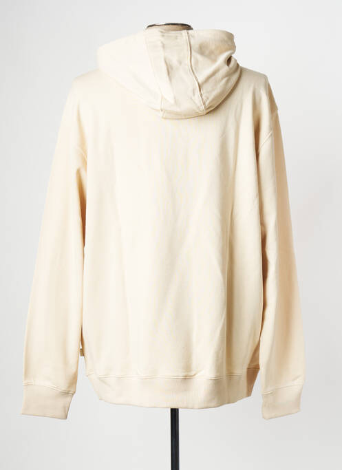 Sweat-shirt à capuche beige QUIKSILVER pour homme