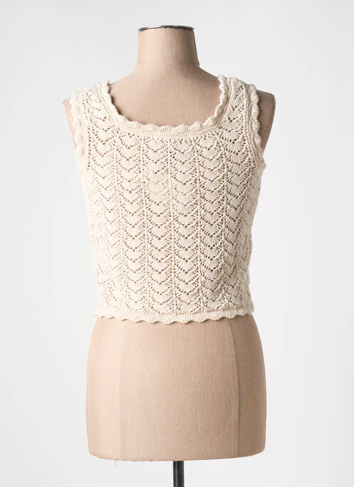 Gilet sans manche beige LA PETITE FRANCAISE pour femme