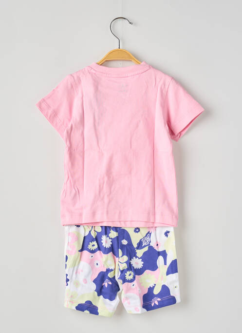 Ensemble short rose ADIDAS pour fille