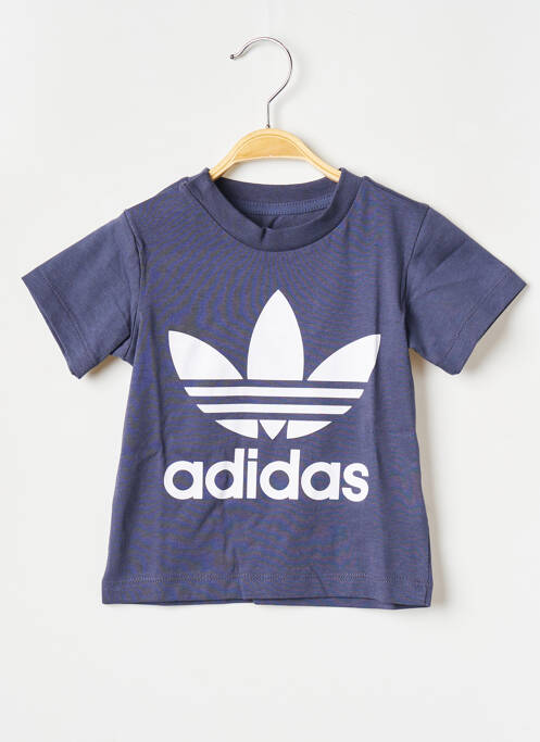 T-shirt bleu ADIDAS pour enfant