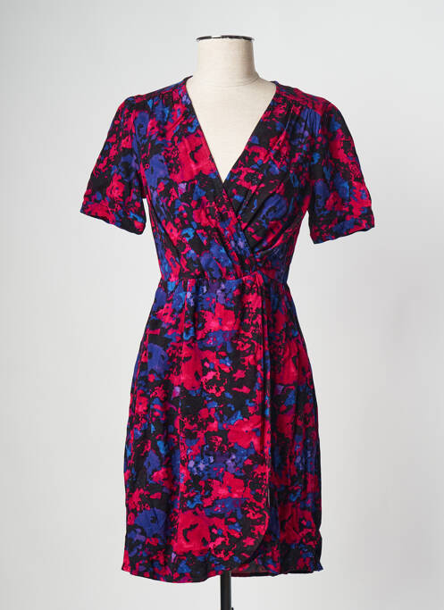 Robe courte rose PIECES pour femme