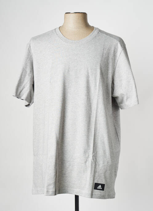 T-shirt gris ADIDAS pour homme