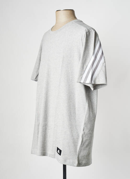 T-shirt gris ADIDAS homme